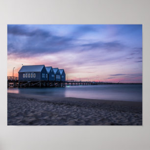 Molhe de Busselton no poster do crepúsculo