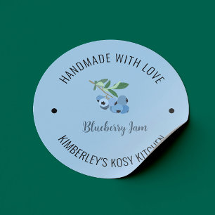 Molho de Blueberry Aquecida com Etiqueta de Amor