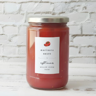 Molho De Tomate À Prova De Água, Marinara, Rótulo
