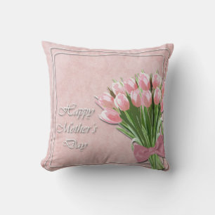 Molinho de Tulipas Rosa Almofada do Dia das Mães
