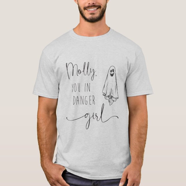 Molly, você está em perigo, camiseta fantasma (Frente)