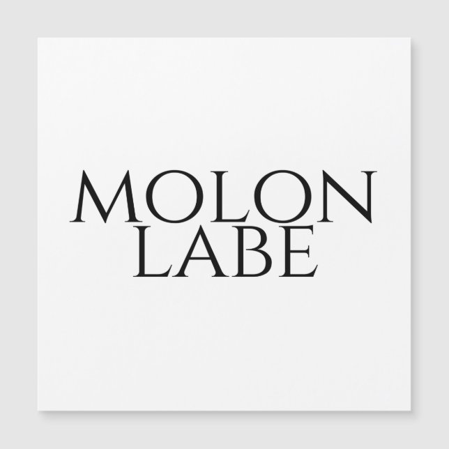 Molon Labe (Frente)