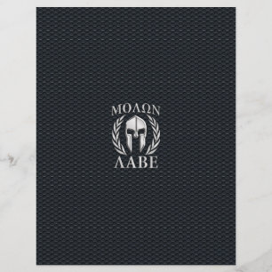 Molon Labe Chrome Como Capacete Espartano em Grill