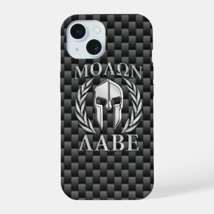 Molon Labe Spartan Warrior Carbon Fibra Impressão