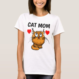 MOM DE GATO, CAMISAS T GINGER CAT