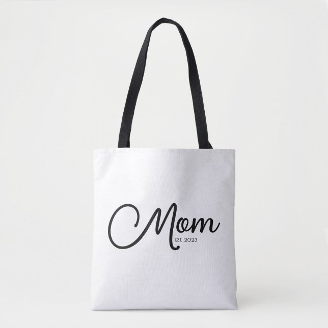 Mom Established New Mom Gift Tote Bag (Frente)