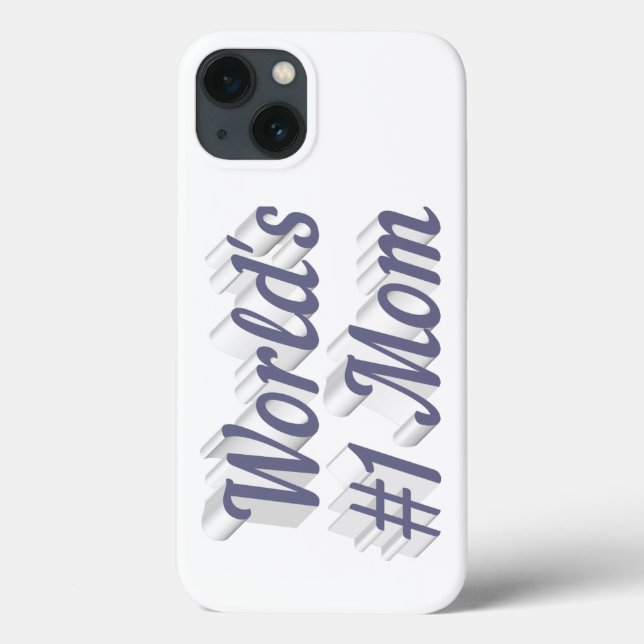 Mom gray text  iPhone case (Verso)