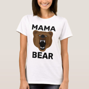 MOM MAMA BEAR T-Shirts DIAS DE AS MÃES GRIZÁVEIS