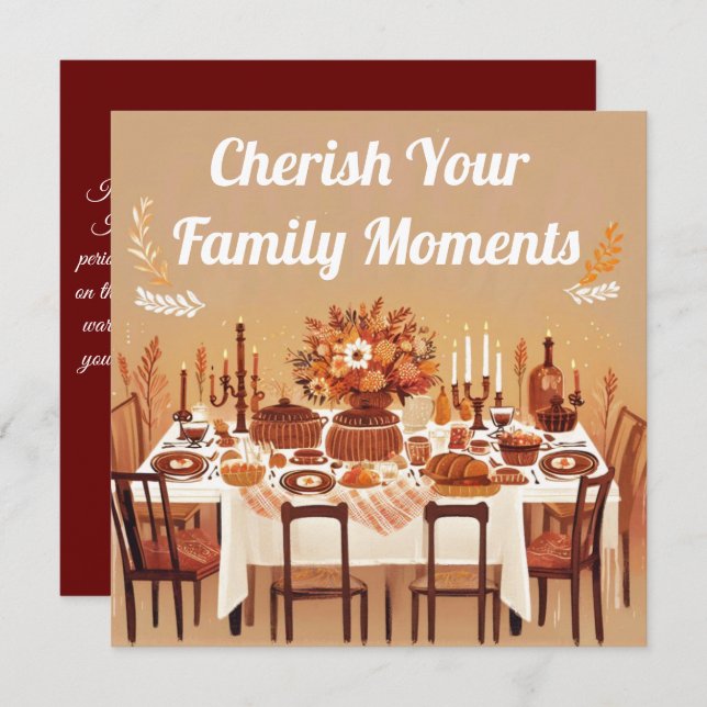 Momentos Familiares: Cartões de natal Alegres (Frente/Verso)