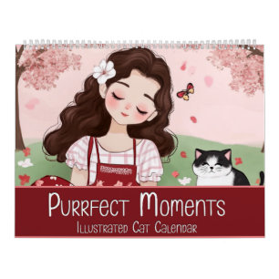 Momentos Puros: Calendário de Cat Ilustrado
