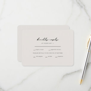 Momentos Simples Beige Opções de Janto RSVP Arredo