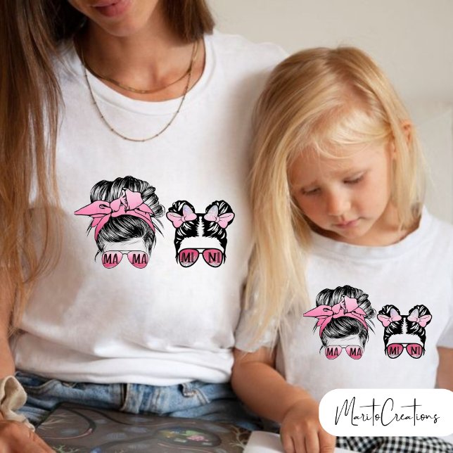 momlife mother and daughter t-shirt for mother's d (Criador carregado)