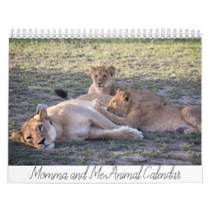 Momma e mim calendário animal