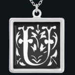 Momograma Colar Prata<br><div class="desc">Colares de Manutenção Escolha Término Dourado Prateado Prateado ou Personalizado Personalizado Único Silver Silver Silver!Colares de Festas de casamento de Presença de Natal - para alterar a cor de fundo - clique em personalizar - clique em editar - escolha a última ferramenta no menu suspenso e escolha entre uma das...</div>