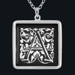 Momograma Colar Prata<br><div class="desc">Colares de Manutenção Escolha Término Dourado Prateado Prateado ou Personalizado Personalizado Único Silver Silver Silver!Colares de Festas de casamento de Presença de Natal - para alterar a cor de fundo - clique em personalizar - clique em editar - escolha a última ferramenta no menu suspenso e escolha entre uma das...</div>