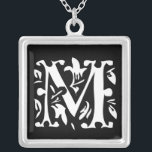 Momograma Colar Prata<br><div class="desc">Colares de Manutenção Escolha Término Dourado Prateado Prateado ou Personalizado Personalizado Único Silver Silver Silver!Colares de Festas de casamento de Presença de Natal - para alterar a cor de fundo - clique em personalizar - clique em editar - escolha a última ferramenta no menu suspenso e escolha entre uma das...</div>