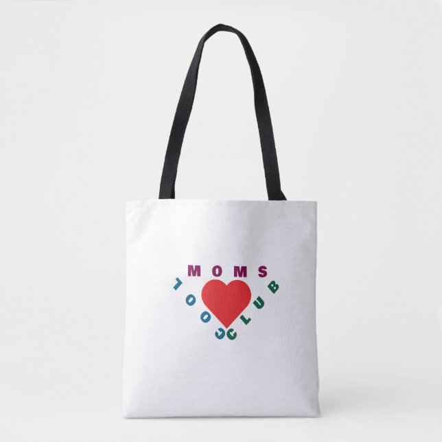  Moms Make Everything Better | Cute Heart Tote Bag (Frente)