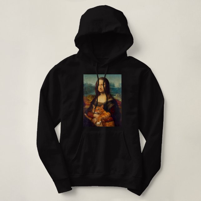 Mona Lisa + Cat T-Shirt (Frente do Design)