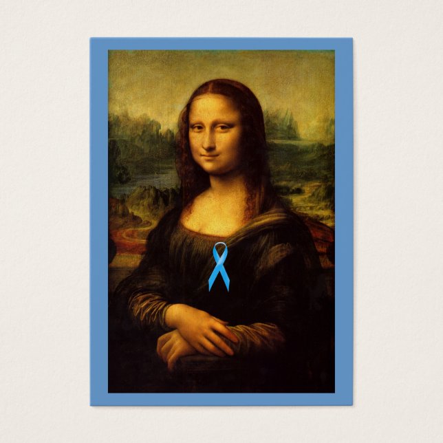 Mona Lisa Com Fita Azul (Frente)