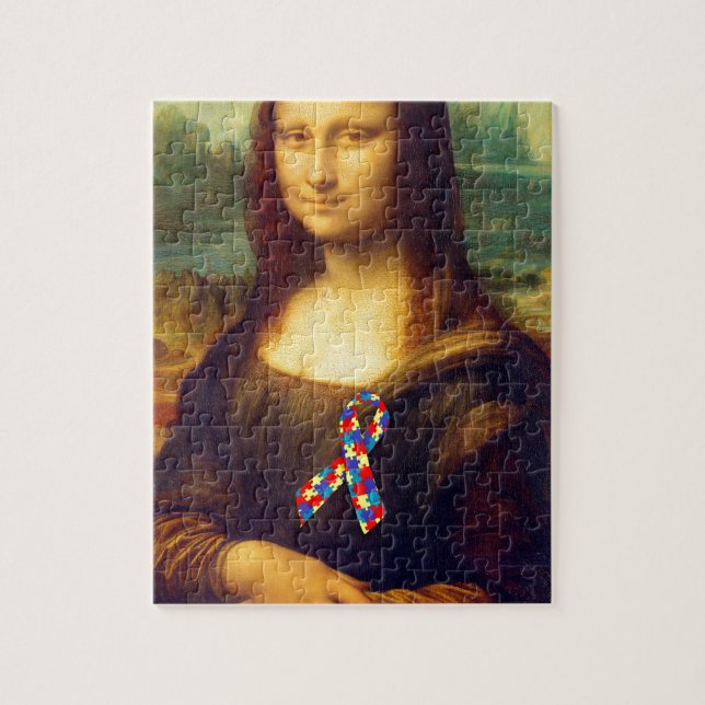 Mona Lisa Com Fita De Quebra-cabeça (Vertical)