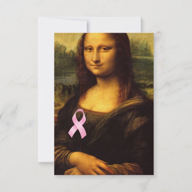Mona Lisa Com Fita Rosa (Frente)