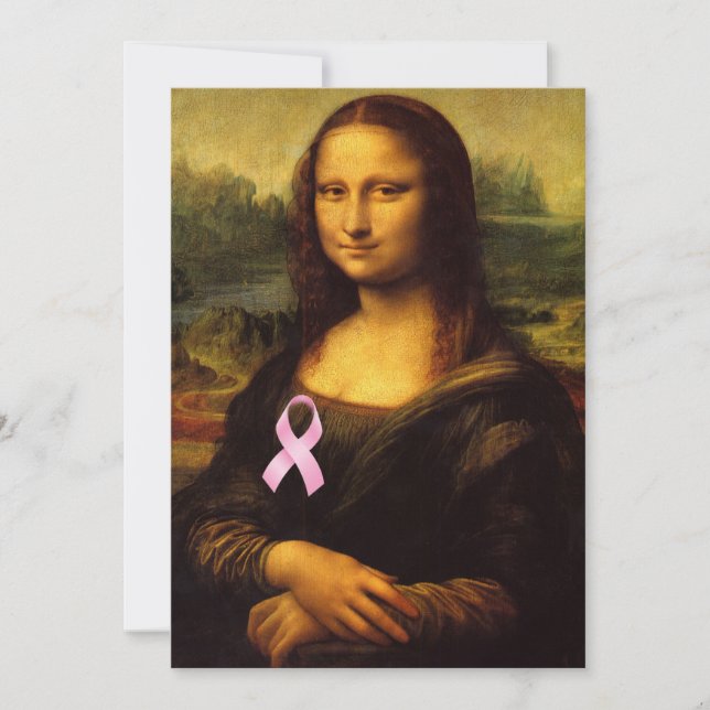 Mona Lisa Com Fita Rosa (Frente)