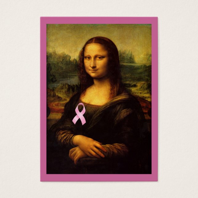 Mona Lisa Com Fita Rosa (Frente)
