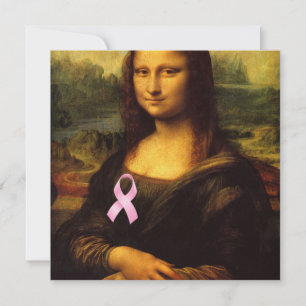 Mona Lisa Com Fita Rosa