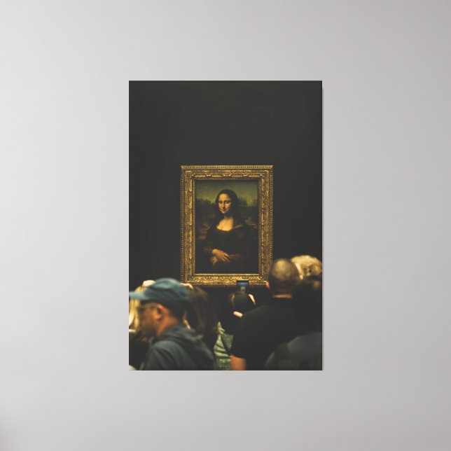 Mona Lisa Davinci Fotografia Canvas Art (Frente)