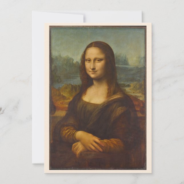 Mona Lisa de Leonardo da Vinci, Arte Renascentista (Frente)