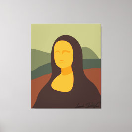 Mona Lisa Face Pintura da Canvas da Vinci