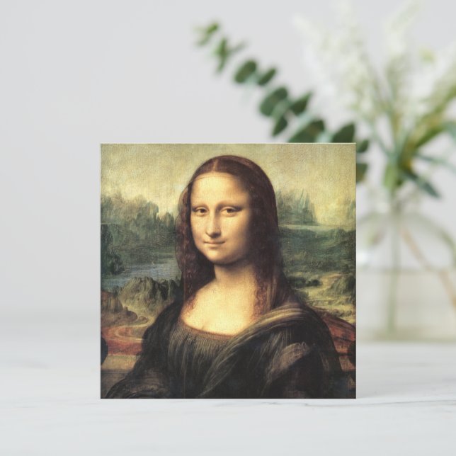 Mona Lisa Leonardo da Vinci (Em pé/Frente)