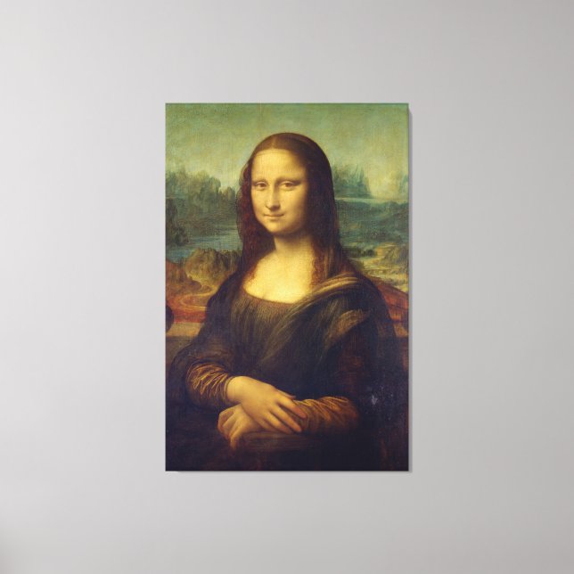 MONA LISA STRETCHED CANVAS ART IMPRESSÃO (Frente)