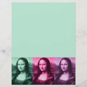 Mona Lisa Verde Rosa Roxo