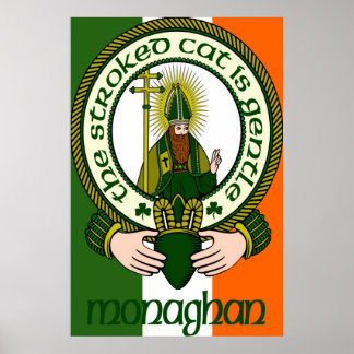 Monaghan Clan Motto Poster Impressão
