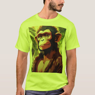 Monarca Majestosa: Rei MacacoImprimido T-ShirT