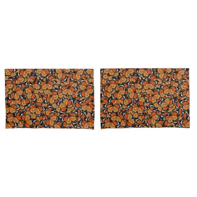 Monarcas Borboletas Capas Travesseiros (Frente - conjunto)