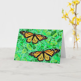 Monarcas de Cartão Saudável/Folhas de Abstrato