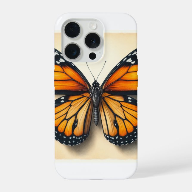 Monarch butterfly 060624IREF107 - Watercolor (Verso)