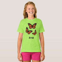 Monarch Butterfly Design - Camiseta Básica Para Me