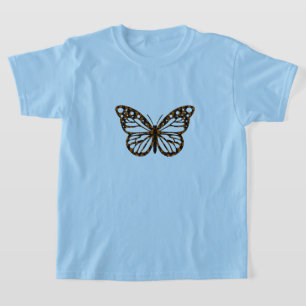 Monarch Butterfly Design - Camiseta Básica Para Me
