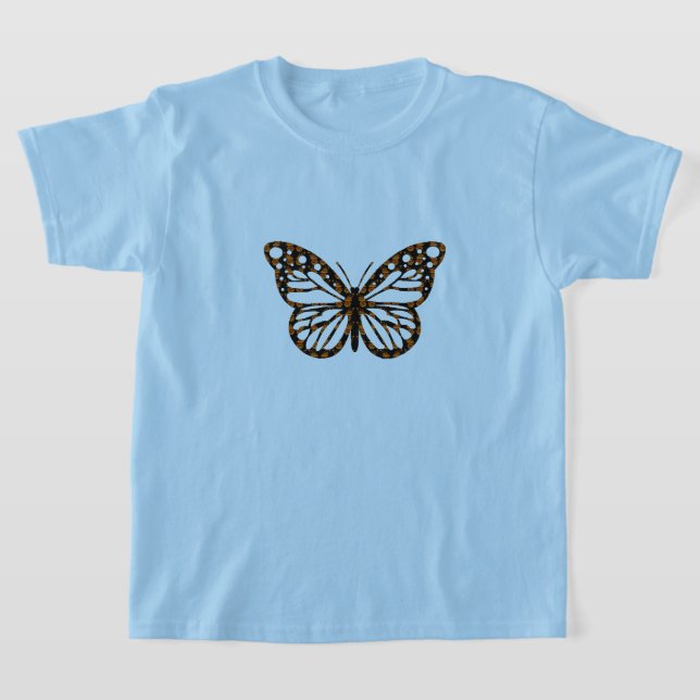 Monarch Butterfly Design - Camiseta Básica Para Me (Postura )