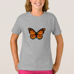 Monarch Butterfly Design - Camiseta Básica Para Me