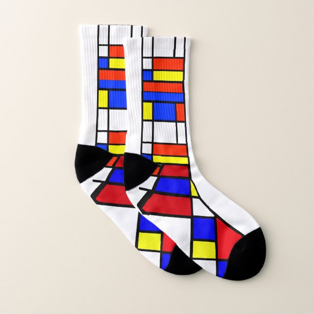 Mondrian - Composição II - Meias de arte (Par)