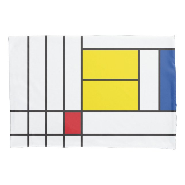 Mondrian II Minimalista De Stijl Modern Art Design (Frente)