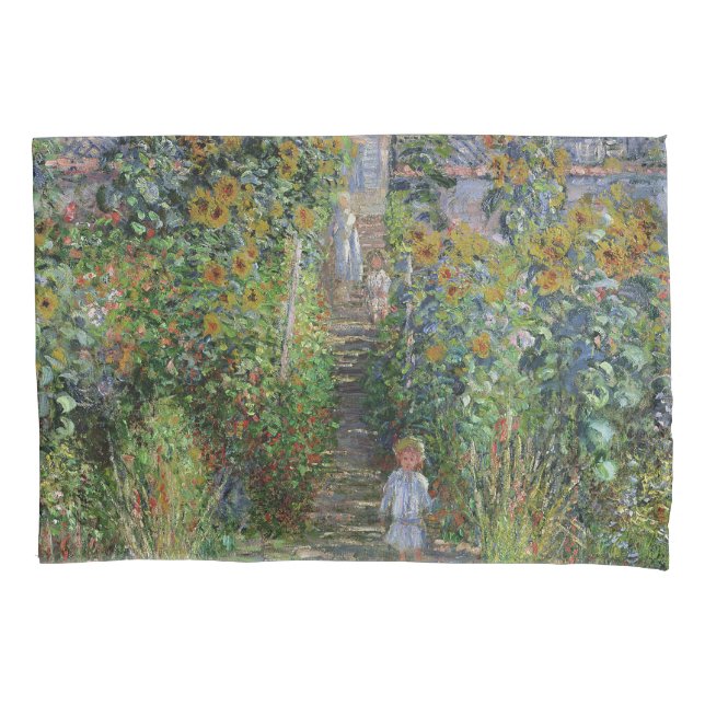Monet Garden Vetheuil Impressionim Pintura (Frente)