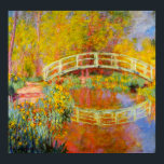 Monet Japan Bridge Poster<br><div class="desc">Monet Japonês Bridge poster. Óleo na canvas 1896. Monet pintou várias pinturas-ponte diferentes ao longo de sua carreira. A Ponte Japonesa é uma de suas mais coloridas. O trabalho apresenta uma ponte ao estilo japonês no jardim de Monet durante o final da tarde. Os amarelos suaves, as laranjas e os...</div>