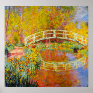 Monet Japan Bridge Poster