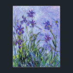 Monet Lilac Suscita Convites<br><div class="desc">Monet Lilac levanta convites. Pintura a óleo na canvas desde 1917. Monet pintou irises ao longo de sua carreira, esta é uma de suas pinturas finais da íris e certamente uma de suas mais assombrosas. O trabalho é bastante impressionista e os irlandeses roxos escuros quase parecem flutuar na água acima...</div>