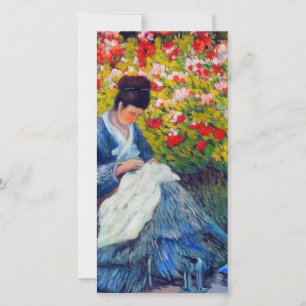 Monet Mãe e Criança no Cartão de Jardim